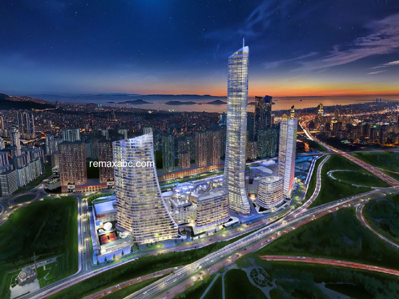 Ataşehir Metropol İstanbul A Blok 3+1 225 m2 Boş Satılık Residence Dairesi