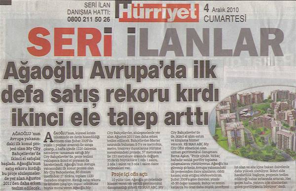 Selami Arpacı RE/MAX ABC - İKİNCİ ELE TALEP ARTTI - HÜRRİYET SERİ İLANLAR 04.12.2010 haberi